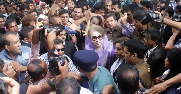 Khaleda Zia is on court