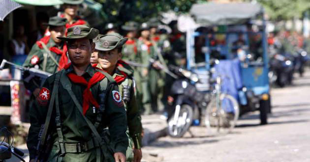 Myanmar police