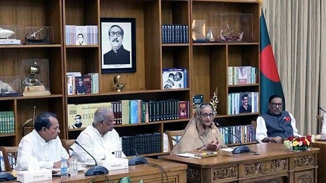 a meeting of the 14 party alliance is held in ganabhaban