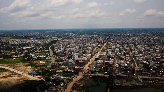 a view over the city of dhaka bangladesh