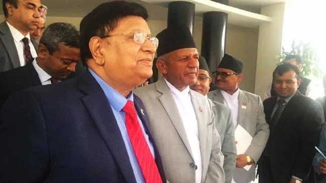 ak momen with nepal foreign minister