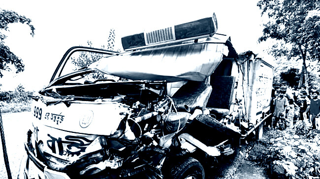 ambulance involved in accident