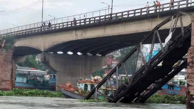 aminbazar baily bridge collapsed inner