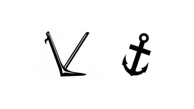 anchor and plow symbol
