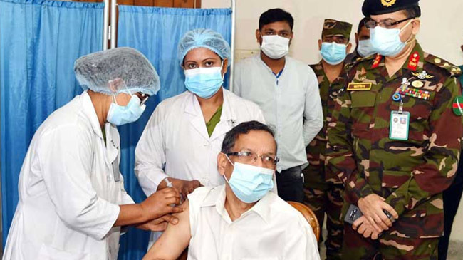 anisul haque law minister scond dose vacc