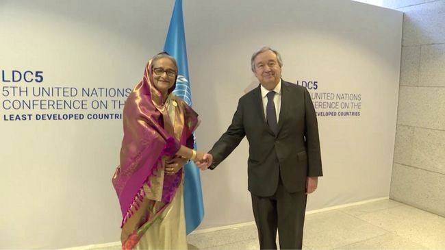 antonio guterres sheikh hasina