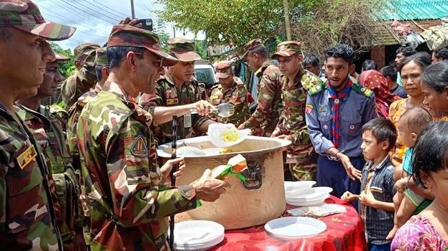 army rescues 2000 flood victims in khagrachhari