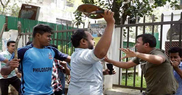 attack on anti quota activitist