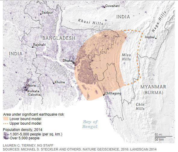 bangladesh india myanmar in earthquake risk 1