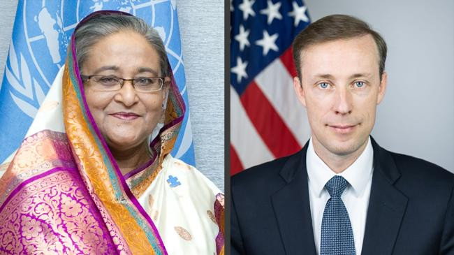 bangladesh prime minister sheikh hasina and us national security advisor jake sullivan