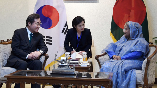 bangladesh south korea pm