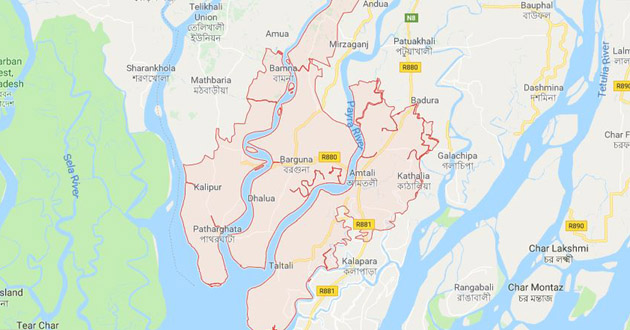 barguna map