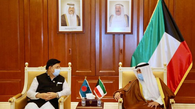 bd fm with kuwait new emir
