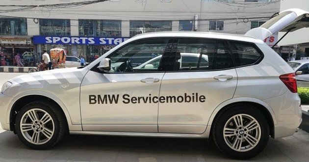 bmw service mobile van