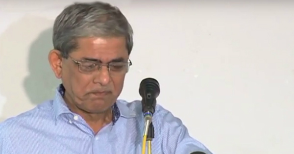 bnp leader mirza fakhrul cries for his follower who are facing legal problem by gov