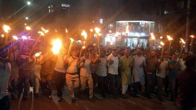 bnp torch procession capital