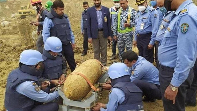 bomb recovered shahjalal airport