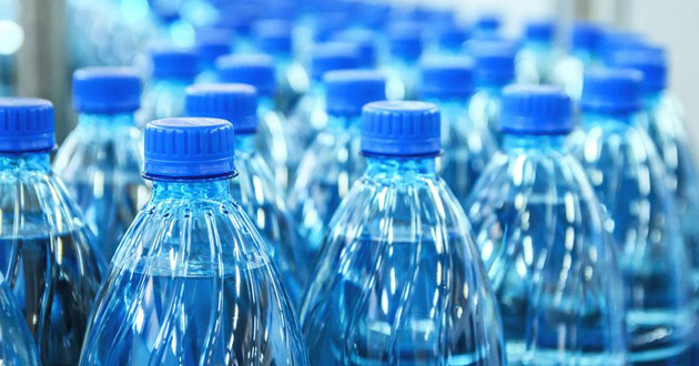 bottled water in market