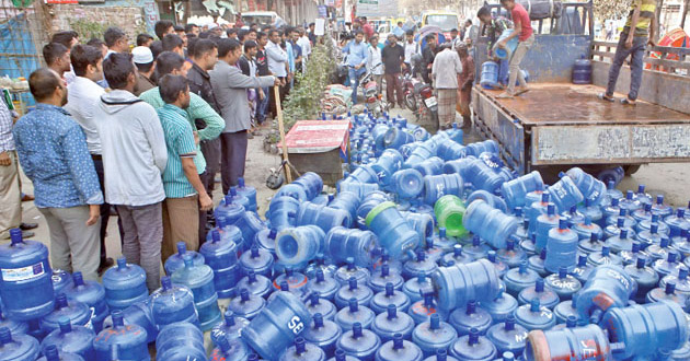 bottled water jar