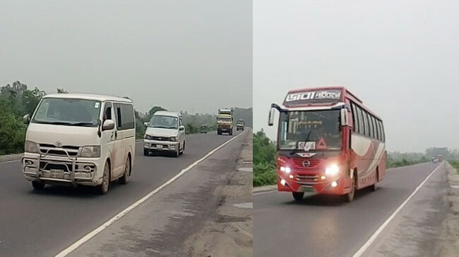 bus car highways locdown