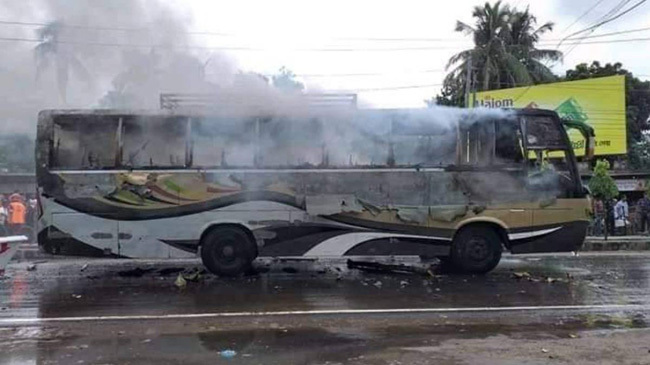 bus fire