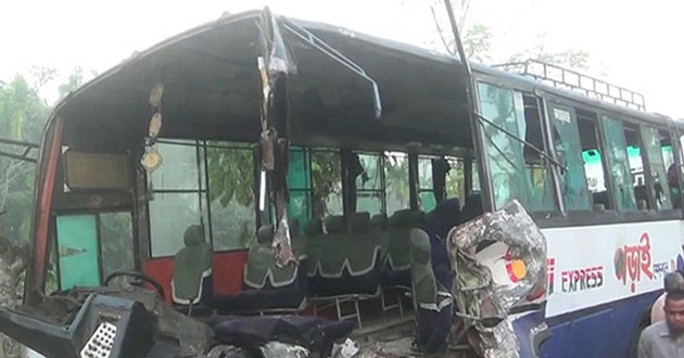 bus truck collision in bagerhat