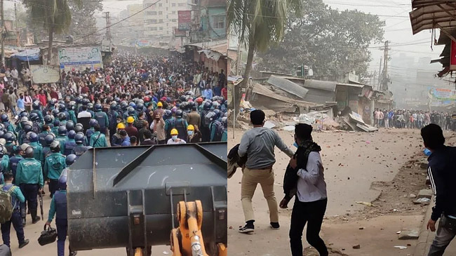 capital mirpur eviction clash