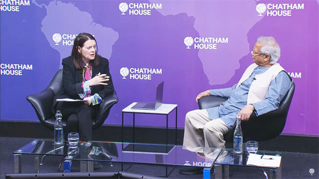 chatham house chief advisor muhammad yunus