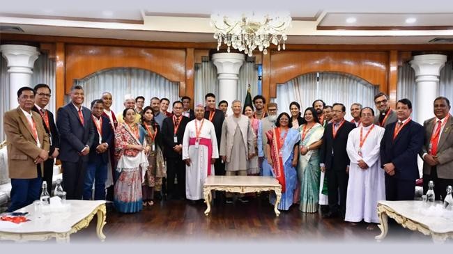 chief adviser greets christian community on christmas eve