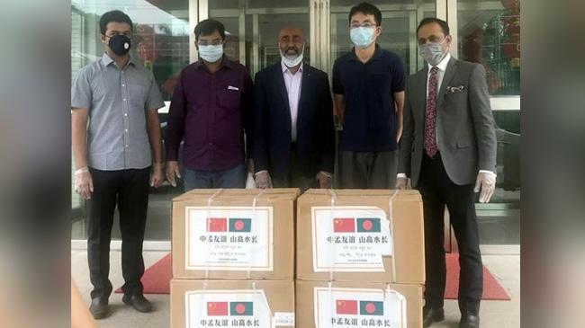 china give mask to bnp