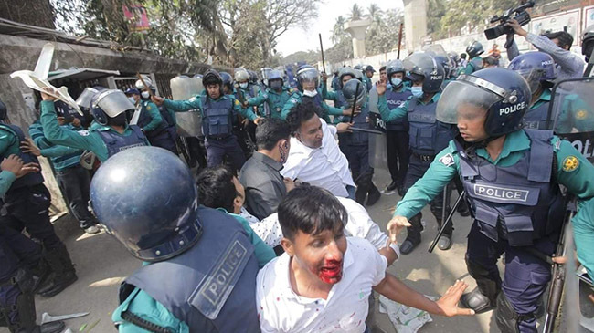 clash chattara dal police inner