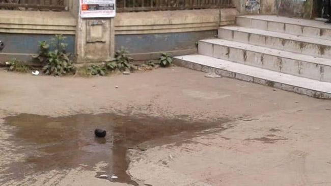 cocktail explosion in modhur canteen