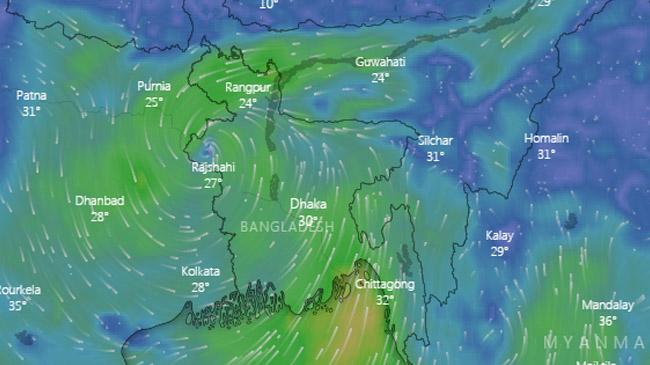 cyclone amphan position thusday