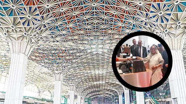 dhaka airport pm opens iconic third terminal