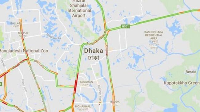 dhaka city google map