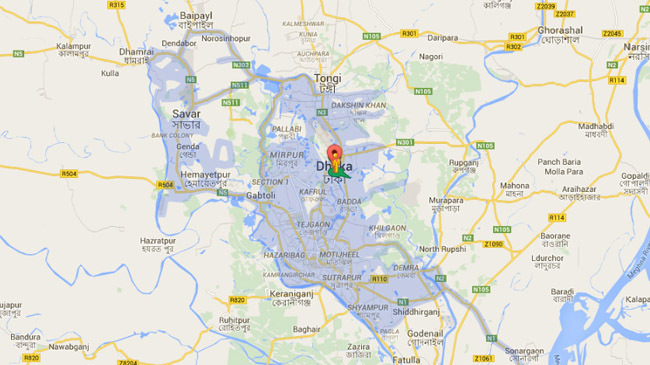 dhaka map