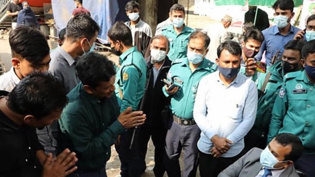 dhaka mobile court fined mask
