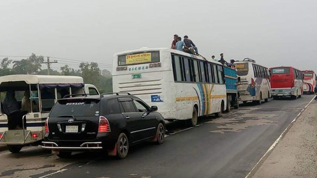 dhaka tangail road jam