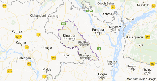 dinajpur map