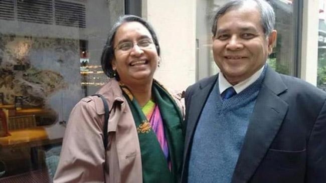 dipu moni with husband