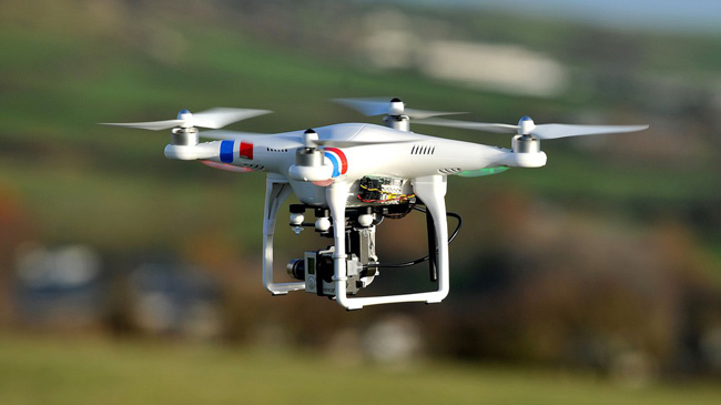 drone flying