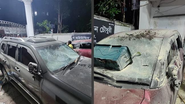 education ministers residence attacked in chittagong