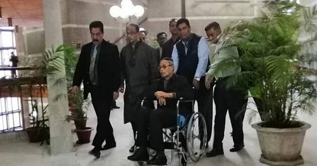 ershad on wheel chair