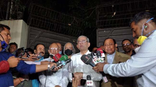 fakhrul press during meet khaleda