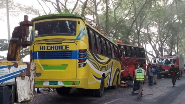 faridpur bus accident