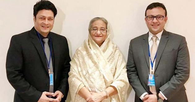 ferdaus reaz with sheikh hasina
