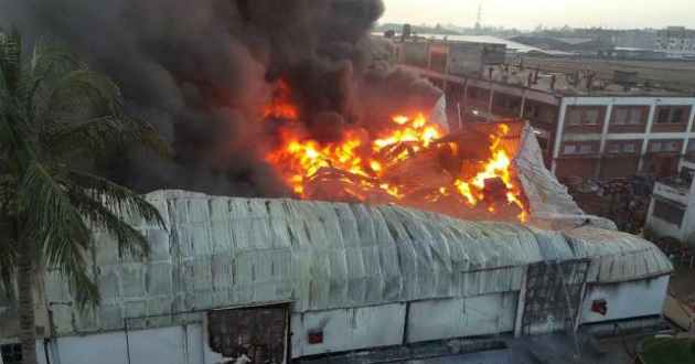 fire in a factory of gazipur