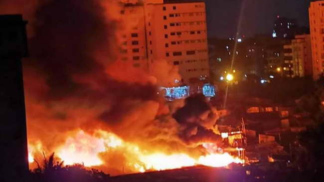 fire in mirpur 7