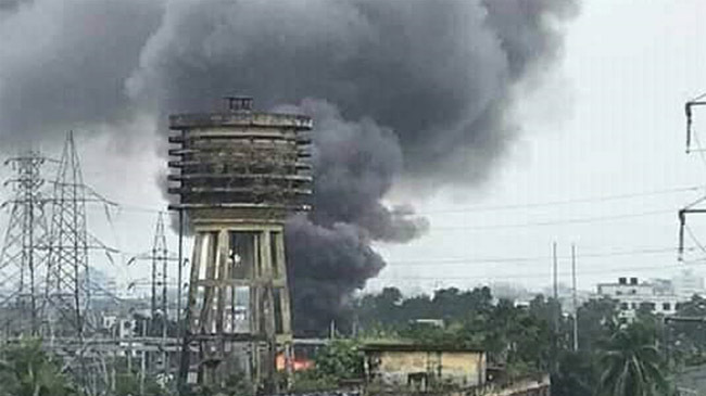 fire in power grid