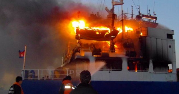 fire in ship